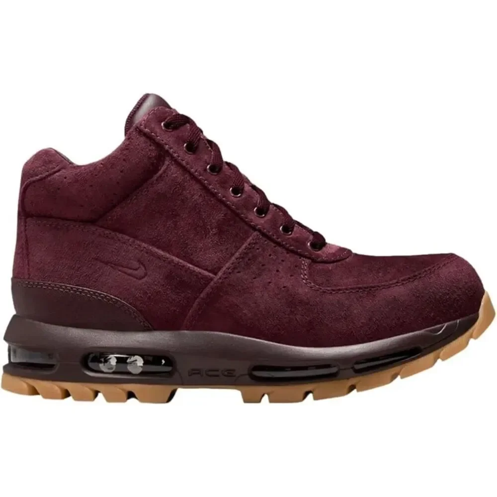 Nike Air Max Goadome Deep Burgundy Suede Gum Bottom Mens Size 8 865031-602